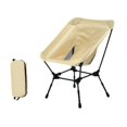 thumbnail image 2 of Silla plegable para acampar, silla lunar para exteriores con bolsa de almacenamiento, taburete plegable, silla de playa, silla portátil para picnic en Beige, 2 of 8