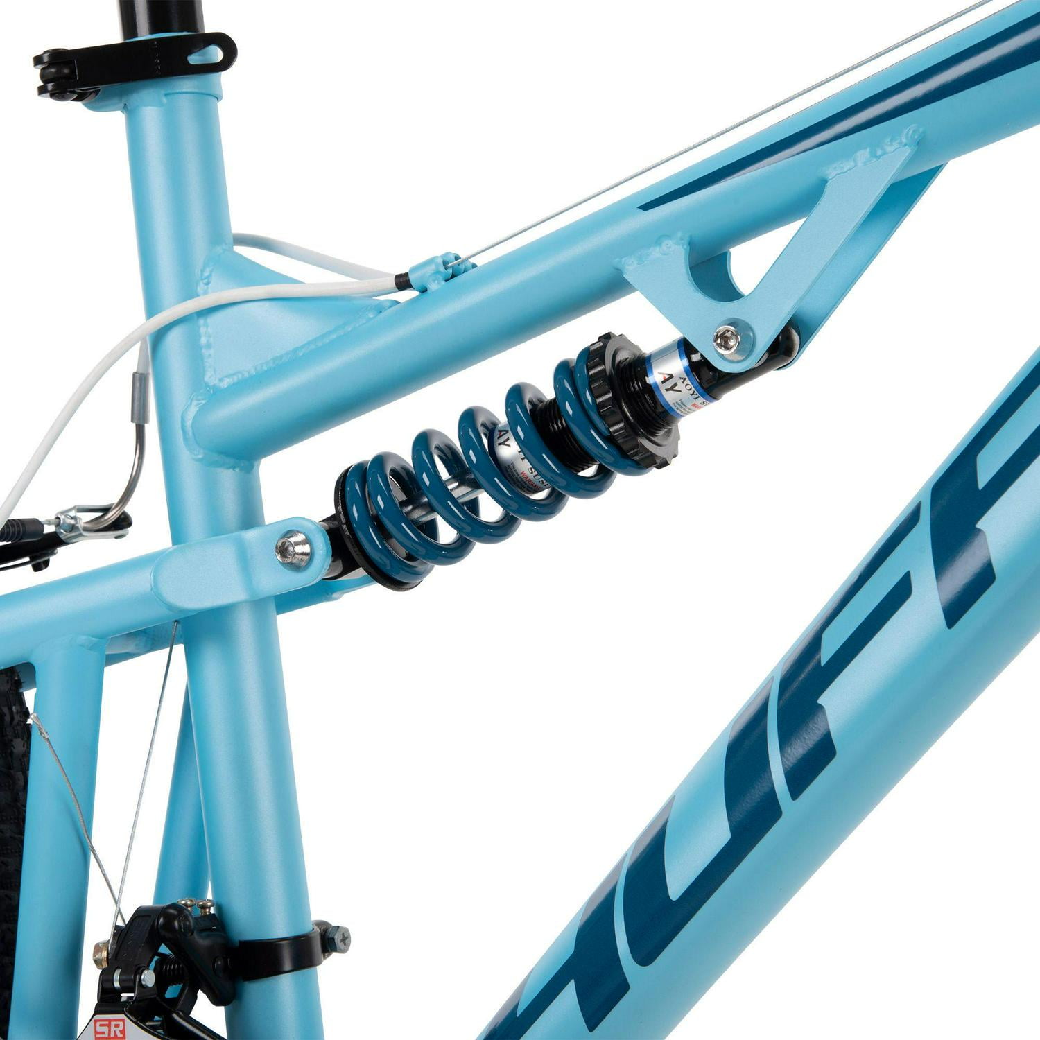 Huffy Women s 26 in. Marker Dual Suspension Mountain Bike 7 Speed Sky Blue