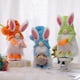 thumbnail image 3 of Clear 5 Pair Conejito de Pascua Gnomo Felpa Elfo Decoración Hecha a mano Conejo Escandinavo Tomte Decoración, 3 of 4