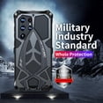 thumbnail image 3 of Armor Phone Case for Samsung Galaxy S23 Ultra Military Grade Drop Protection Cover Samsung Galaxy S23 Ultra Heavy Duty Hybrid Metal Bumper Built-in Silicone Shockproof Dustproof,Black, 3 of 9