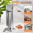 thumbnail image 6 of Ktaxon 15LBS/7L Sausage Stuffer, Manual Sausage Maker Meat Stuffer, Home & Commercial, 6 of 8