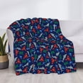 thumbnail image 3 of Uemuo Deep Down In The Ocean Printed Throw Blanket for Couch, Fluffy Fuzzy Blankets for Bed, Sofa, Cozy Flannel Faux Fur Blanket-80"x60", 3 of 6