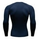 thumbnail image 3 of Camiseta deportiva de manga larga para hombre, ideal para correr y hacer ejercicio: camiseta térmica de compresión para gimnasio, corte ajustado, poliéster, tallas S-XXXL, 3 of 4