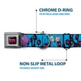 thumbnail image 5 of Nickelodeon Pet Collar, Dog Collar Metal Seatbelt Buckle, Invacer Zim GIR and Piggy Rule the World Poses Blue, 11 to 16.5 Inches 1.0 Inch Wide, 5 of 8