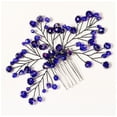 thumbnail image 2 of Sonducket Peines para el cabello Cristal azul Hecho a mano Diadema liviana Moda Exquisito Tocado a prueba de desvanecimiento Fiesta de boda Interior Ropa, zapatos y accesorios Miscelánea Sonducket AP013449-01, 2 of 6