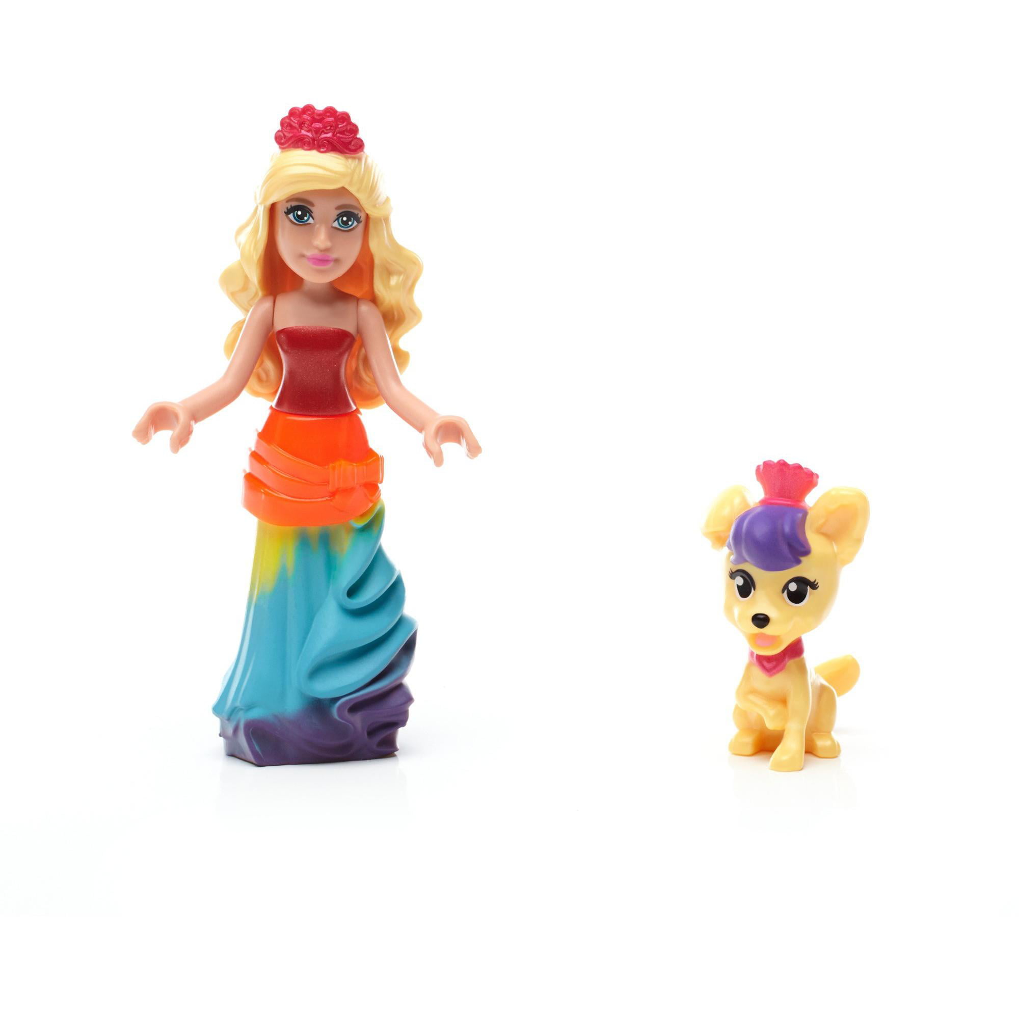 Barbie Rainbow Princess Castle Spin Twirl Mega Bloks 81pcs Compatibuild Dpl00 for sale online 