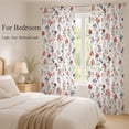 thumbnail image 3 of Pink Farmhouse Flowers Sheer Curtains 96 Inch Length 2 Panels Set, Elegant Pastoral Spring Floral Voile Window Treatment Semi Sheer Long Curtains Drapes for Bedroom/Living Room/Kitchen 52"x96"x2, 3 of 8
