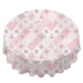thumbnail image 2 of Pioneer Flower Floral Print Pattern Round Tablecloth 60 X 60 Inch, Wrinkle Resistant Wipeable Table Cloth for Kitchen Dining Picnic Patio Party, 2 of 6