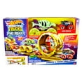 thumbnail image 7 of Hot Wheels Monster Trucks Power Smashers Charge & Chase Challenge Track Set with Oversized Skelesaurus, 1:64 Scale Bone Shaker & 2 Crushed Cars, 7 of 7