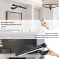 thumbnail image 3 of TEMOGU-Rechargeable Picture Lights with Remote,Full Metal Painting Light Display LED Battery Lamp with 3 Lighting Modes, Dimmable Dartboard Light with Timer for Paintings Potrait, 3 of 4