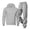 Light Gray, variant on Delconic Mens Fleece Lined Hoodie and Sweatpants Set Loose Fit Pullover Hooded Sweatshirt Jogger Pants Two Piece Tracksuit Beige L