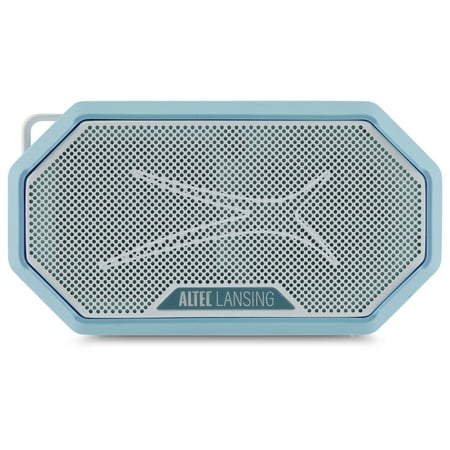 Altec Lansing HydraMini 2.0 EverythingProof Magnetic Wireless Portable Bluetooth Speaker, Aqua White, IMW1002-Aqwt