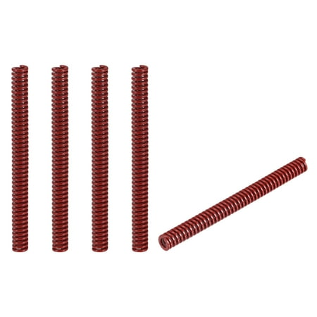 

Die Spring 5 Pack 8mm OD 90mm Long Stamping Medium Load Compression Red