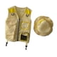 thumbnail image 5 of Chaleco de explorador para niños, traje de aventura al aire libre para niños, disfraz de pescador para niños Amarillo, 5 of 9