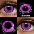 thumbnail image 1 of AMARA-lentes de contacto de colores para Cosplay, lentillas de Anime para Halloween, belleza púrpura, cosmética anual, 2 uds., 1 of 4