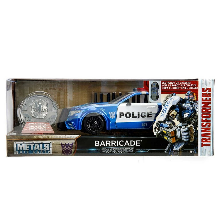専用 jada toys 1/24 トランスフォーマー バリケード Amazon | 1:24 TRANSFORMERS BARRICADE CUSTOM POLICE CAR