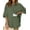 Army Green, variant on Waffle Knit Lounge Sets for Women Short Sleeve Pajamas Button Down Pjs Oversized Loungewear Shorts Set