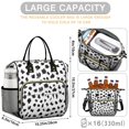 thumbnail image 5 of White and Black Of Leopard Print Womens Lunch Box for Work,Insulated Large Lunch Bag for Tween and Teen,Loncheras Para Mujer,Leakproof Adult Lunch Bag for Work,Beach,Travel,Picnic,Camping, 5 of 7