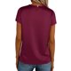 thumbnail image 2 of TaTaai Women's Lightweight Satin Blouse Round Neck Short Sleeve Business Casual Wear Sheen Fabric Office T-shirt Style Top Gift, 2 of 7
