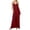 Z-Red678, variant on JIAYUE Women's Dress Spaghetti Strap V-Neck Ankle-Length Solid Color Loose Pocket Long Skirt Vest Sexy Classic Female Dresses