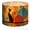 Color 2, variant on Drum Lampshades Mid Century Black Cat Teal Orange Modern Atomic Geometric 13"x13"x10" Light Shade for Table Lamps Floor Lamp Shades Replacement Assembly Required