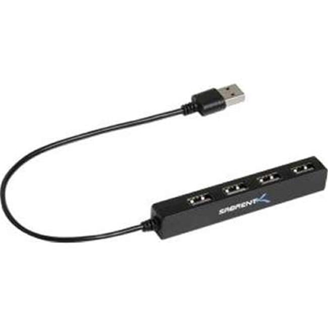 Sabrent  4 Port USB 2.0 Portable USB Hub - Black