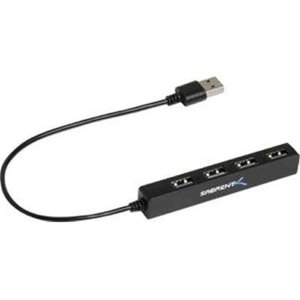 Sabrent  4 Port USB 2.0 Portable USB Hub - Black