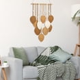 thumbnail image 7 of Macrame Wall Hanging,Leaves Woven Tapestry, Feather Handmade Tassels Boho Wall Decor,Leaves Art Decorations for Nursery Bedroom Living Room Apartment Home Backdrop, 7 of 7
