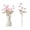Pink, variant on Yellow Flowers, Faux Silk Mini Chrysanthemum Stems, 1PC Fake Mums Artificial Flowers for DIY Wedding Centerpieces Arrangements and Floral Crafts