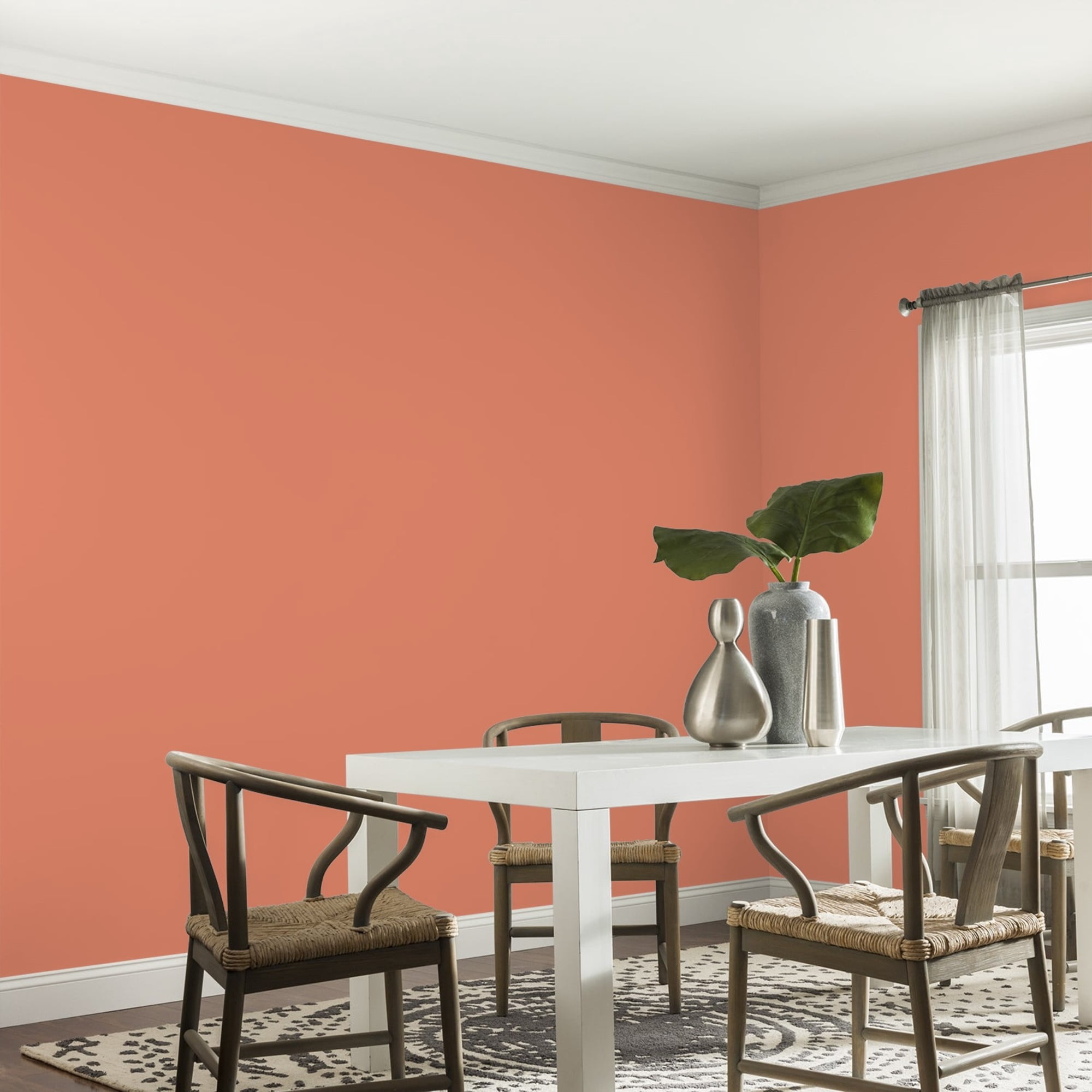 Glidden HEP Summer Sunset / Orange, Eggshell Interior Paint with Primer, 1 Gallon