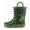 Green Dinosaur, variant on GYMEPIC Boys Rain Boots Waterproof Anti-Slip Rubber Mud Boots with Easy-Pull Handles Kids Outdoor Adventure Shoes