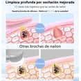 thumbnail image 4 of Cepillo Facial Limpiador Facial Electrico Silicona Recarga Modelo Rosa, 4 of 4