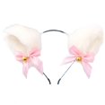 thumbnail image 2 of Diadema con orejas de gato, diadema de gato peludo de peluche para cosplay, solución innovadora, 2 of 8