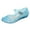 Blue, variant on Princess Shoes Clear Jelly Sandals for Girls Dressy Flat Mary Jane Dance Party Shoes