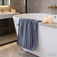 thumbnail image 6 of Striped Bath Towel 29.5x13.7 Inch Soft Highly Absorbent Quick Drying for Bathroom Gym Beach Spa by PALIFEUR, 6 of 8