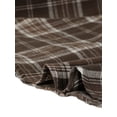thumbnail image 5 of INSPIRE CHIC Robe-Chemise Trapèze à Carreaux pour Femme à Manches Longues avec Ceinture Brun TG, 5 of 5