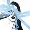 thumbnail image 2 of Abstract Blue Woman Portrait Poster Print by Atelier B Art Studio (12 x 12), 2 of 2