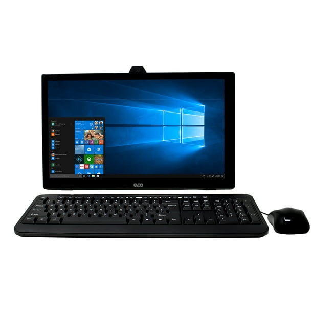 Evoo 18 5 All In One Aio Desktop With Wired Keyboard And Mouse Quad Core 2gb Memory 32gb Storage Hdmi Webcam Windows 10 Home Black Walmart Com Walmart Com - can you play roblox on computer brand dell