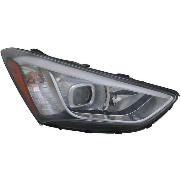 Right Headlight Assembly - Compatible with 2013 - 2016 Hyundai Santa Fe Sport Utility 2014 2015