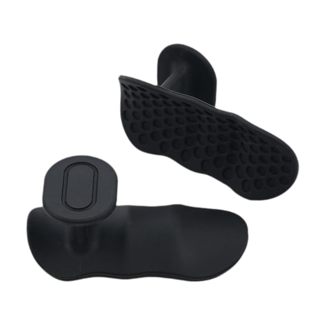 1 par de empuñaduras de levantamiento de pesas empuñaduras de entrenamiento portátiles para hombres mujeres protector de mano flexible empuñaduras de Negro