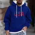 thumbnail image 1 of Sudadera con capucha para hombre, informal, a la moda, con estampado, con cordón, de manga larga, de poliéster, 1 of 5