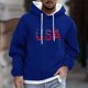 thumbnail image 1 of Sudadera con capucha para hombre, informal, a la moda, con estampado, con cordón, de manga larga, de poliéster, 1 of 5