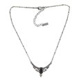thumbnail image 2 of Hematite Grey Crystal Statement Necklace 17522 NEW, 2 of 3