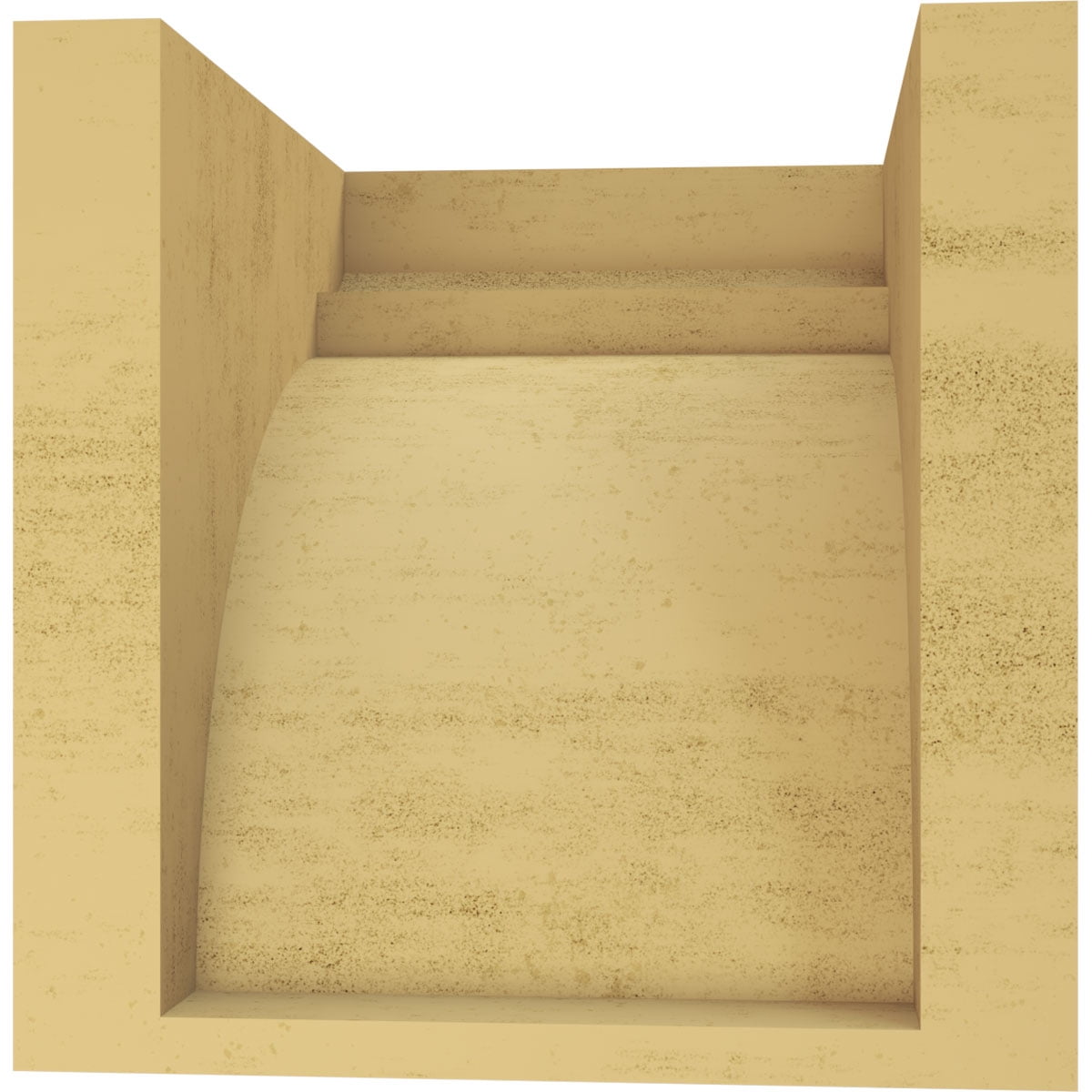 7"W x 7"D x 7"H Wide Yorktown Rough Cedar Woodgrain TimberThane Corbel, Primed Tan