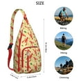 thumbnail image 3 of 4-Pockets Cross Body Bags for Woman Men,Cute Sea Life Sling Bag Chest Bag with Adjustable Strap Women's Crossbody Bags for Outdoors Hiking Traveling, 3 of 4