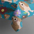 thumbnail image 5 of Basset Hound Dog and Flower-1 Square Tablecloth,Waterproof Square Table Cover,Wipeable Spillproof Washable Table Cover for Home Kitchen Party Decor 52"x52"(132x132cm), 5 of 6