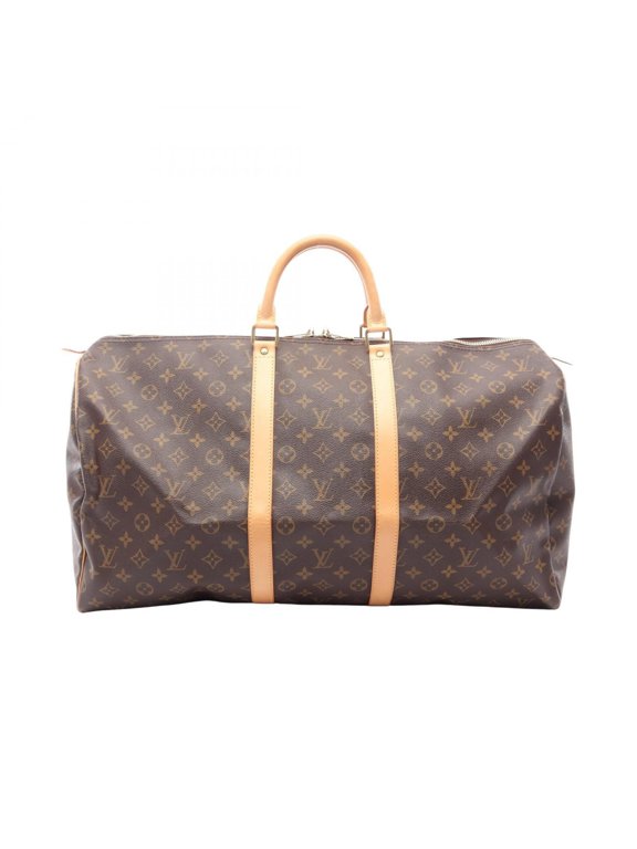 Pre-Owned Louis Vuitton Keepall 55 Monogram Boston Bag Handbag, Coated Canvas and Leather,...
