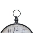 thumbnail image 6 of DecMode 12" Black Metal Ring Top Clock, Set of 4, 6 of 15