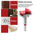 thumbnail image 3 of Kit 5 Pcs Broca Bloosom  Para Bisagra Forstner 15-35 Mm Madera Con Tope Rojo, 3 of 4