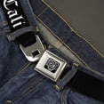 thumbnail image 2 of Buckle-Down Belt, Seatbelt Buckle Belt, Cali Old English Black White, 30 to 44 Inches, 2 of 9